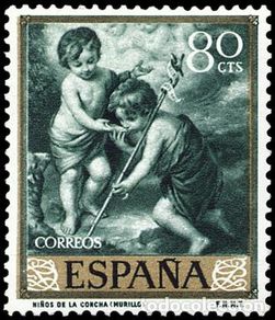 Francobolli: SELLO DE ESPAÑA AÑO 1960 MURILLO NUEVO 80 CT. EDIFIL1274 SUELTO